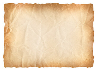 treasure map, paper vintage background. recycle brown paper crumpled texture, Old paper surface on...