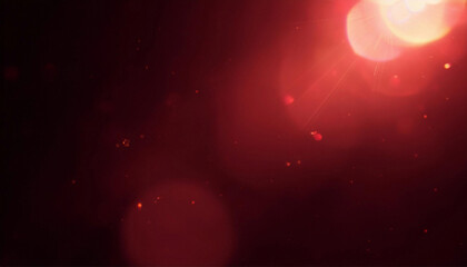 Red Lens Flare and Dust Overlay - Retro Abstract Screen Mode Effect