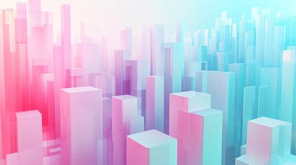 Fototapeta premium Abstract representation of urban skyline design.