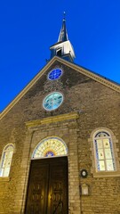 Church under a blue sky 