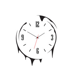 Deformed wall clock designed with simple details	