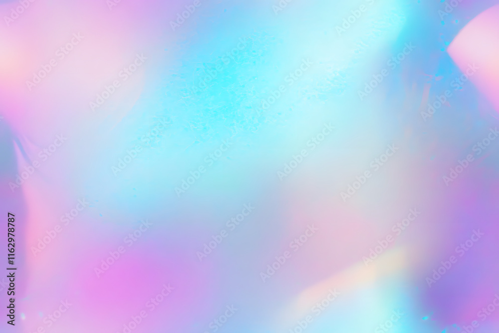 Wall mural abstract pastel holographic blurred grainy gradient background texture. colorful digital grain soft 