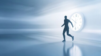 Fototapeta premium Concept of time and urgency in modern life.