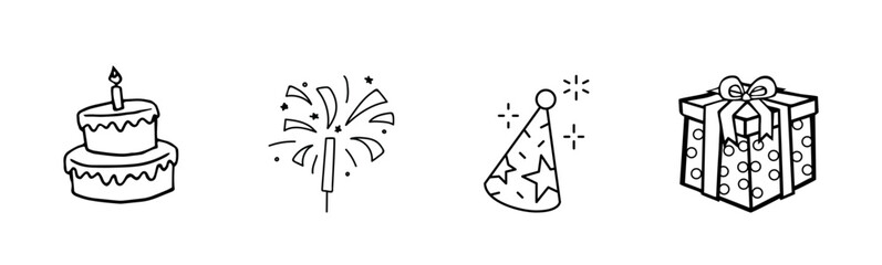 party icons set