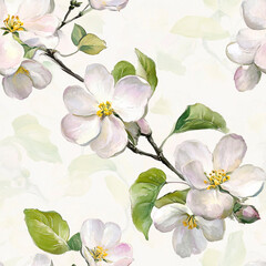 Fototapeta premium pattern with pink flowers