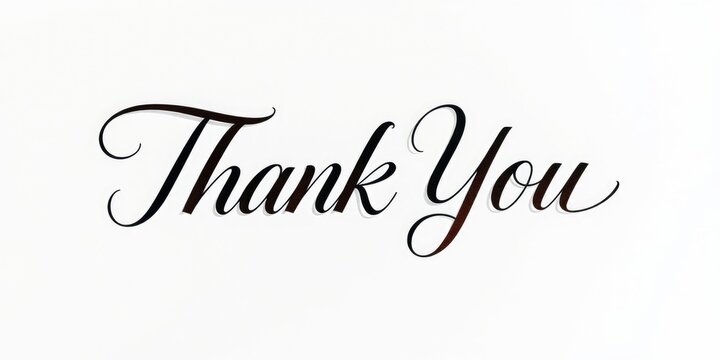 A stunning thank you banner showcases a graceful message crafted in stylish font, conveying heartfelt appreciation and positivity in any setting or event