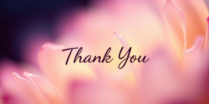 A lovely thank you banner sets a warm and appreciative tone, featuring delicate floral tones that enhance the heartfelt message of gratitude and kindness