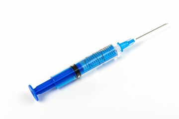 Fototapeta premium Close-up medical syringe with a vaccine