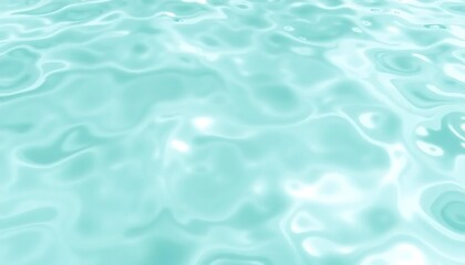 Fototapeta premium Aqua Blue Water Surface Gentle Ripples Background Texture