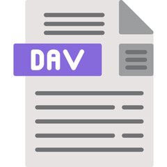 DAV File Format Icon