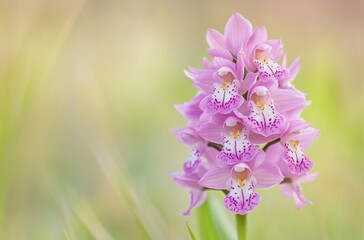 Obraz premium Stunning Pink Orchid Flower Close-up: Nature Photography