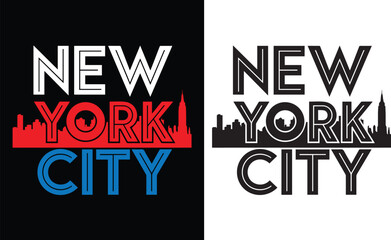 New York City USA America's best t-shirt design, New York typography design