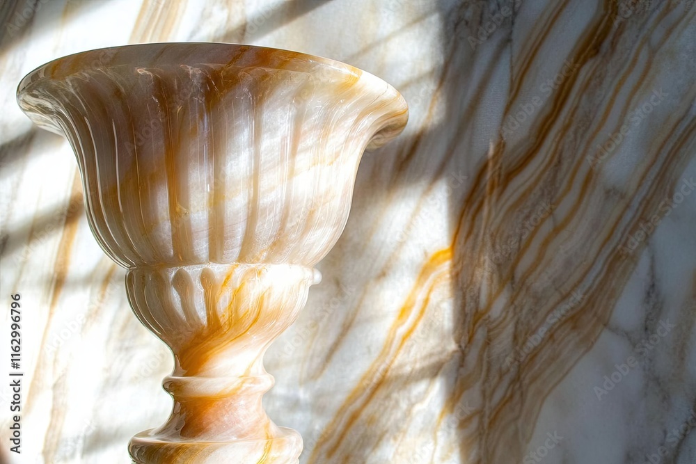 Poster ONYX Marble Stone Transforms Into a Vintage Vase With Elegant Craftsmanship and Design