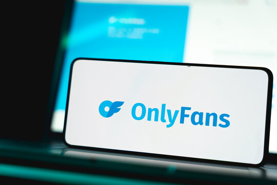 Onlyfans logo and website displayed on smartphone screen