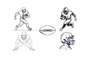 players vector illustration