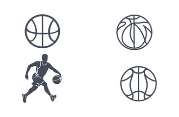 Fototapeta premium basketball player silhouette