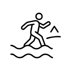 Represents fitness, activity, or outdoor adventures