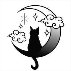 Vector Illustrations of Cats Tattoos