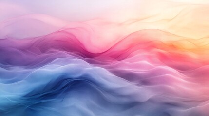 Obraz premium Abstract Pastel Waves Flowing Seamlessly