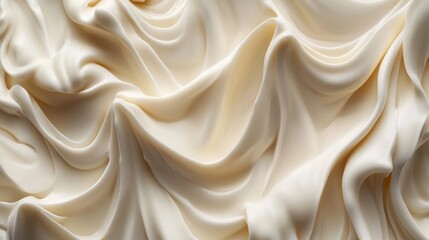 Obraz premium Creamy swirls of whipped cream texture background