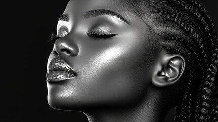 Radiant Strength: Bold African Beauty