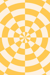 Checkered circles concentric groovy background