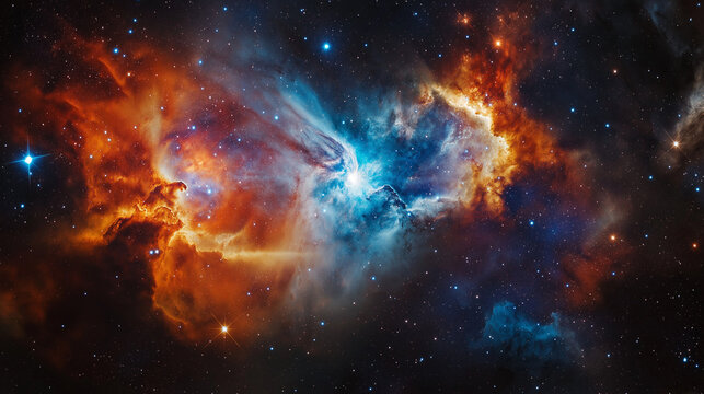 view from space to a galaxy and stars , space galaxy background , a galaxy nebula