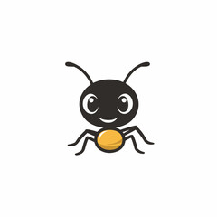 Ant Icon Vector Design.