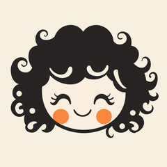 Facial expression (Emoticons) collection of cute baby boy and baby girl