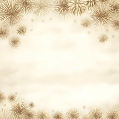 Obraz premium Beige 3D Floral Background