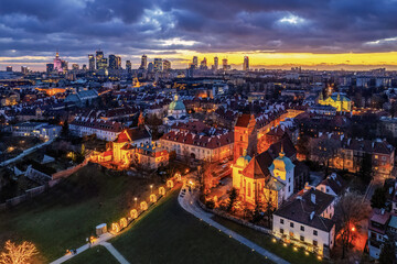 Warszawa — Panorama Miasta z Drona © Michał Rakowski
