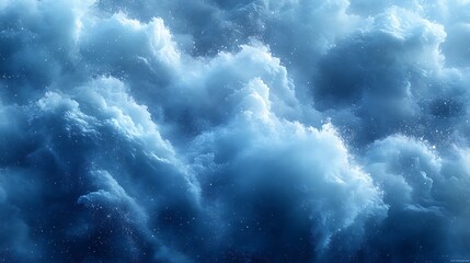 Obraz premium Breathtaking water movement frozen in a dramatic splash on blue background image