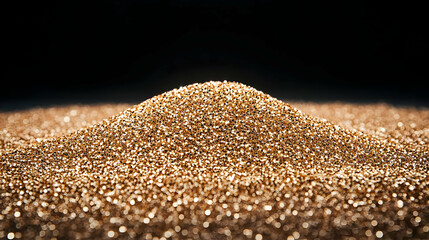 Fototapeta premium Golden Glitter Hill Abstract Background