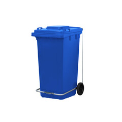 High-Quality Blue Industrial Dumpster with Wheels for Efficient Waste Management and Disposal in Various Commercial and Industrial Settings