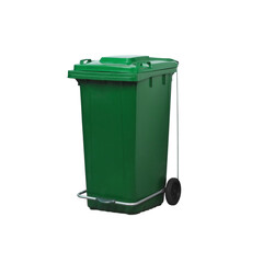 High-Quality Green Color Industrial Dumpster on Wheels for Efficient Waste Management and Disposal in Commercial and Industrial Settings