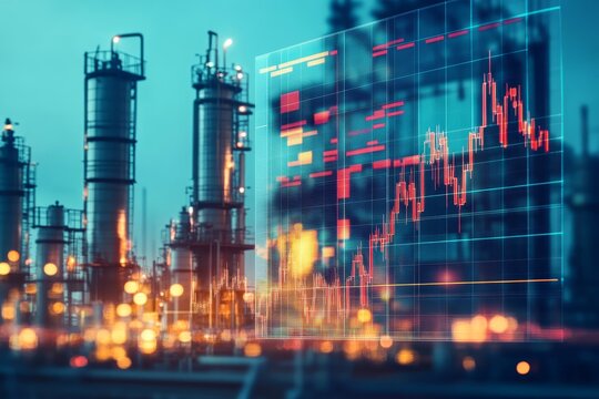 Petrochemical industry and oil sector price chart  crude oil production growth and trading insights