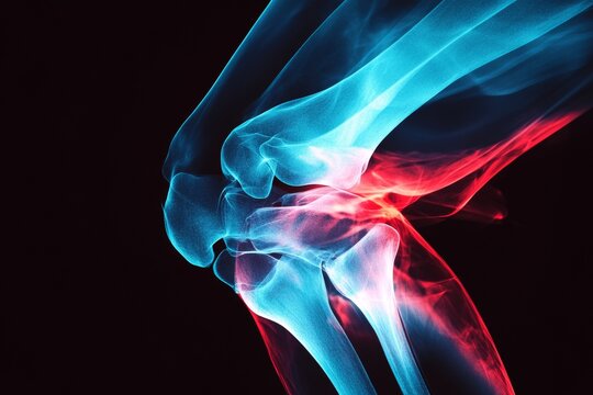 3d medical imaging of knee anatomy  understanding joint injuries, arthritis, and tendon damage