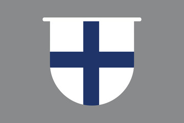 Obraz premium Finland flag, The flag of Finland, Flag of Finland national country symbol illustration Vector, Rectangle Finland flag illustration, Flat vector illustration 