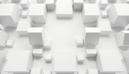 abstract 3d cubes
