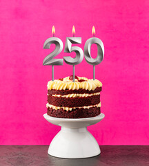 Candle number 250 - Number of followers or likes