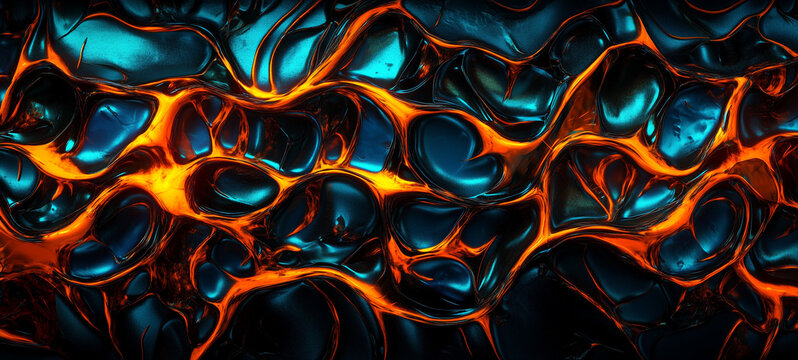 bubbling melted plastic texture background	
