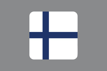 Obraz premium Finland flag sign, Finland flag vector graphic, Finland country flag is a symbol of freedom, National Finland flag, vector illustration 
