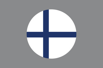Obraz premium Finland flag sign, Finland flag vector graphic, Finland country flag is a symbol of freedom, National Finland flag, vector illustration 