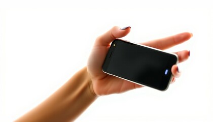 hand holding a mobile phone