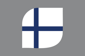 Obraz premium Finland flag sign, Finland flag vector graphic, Finland country flag is a symbol of freedom, National Finland flag, vector illustration 