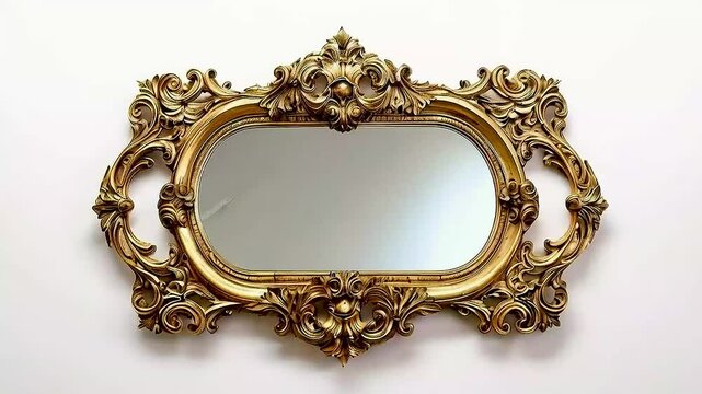 A giltwood mirror ,