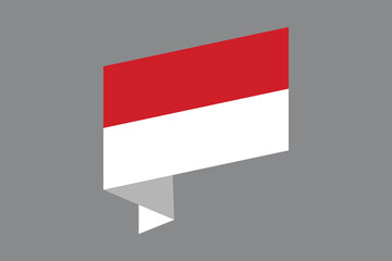 Indonesia flag, The flag of Indonesia, Flag of Indonesia national country symbol illustration Vector, Rectangle Indonesia flag illustration, Flat vector illustration

