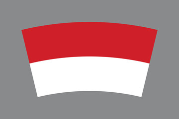 Indonesia flag, The flag of Indonesia, Flag of Indonesia national country symbol illustration Vector, Rectangle Indonesia flag illustration, Flat vector illustration
