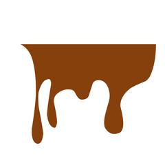 Hand drawn Melted Chocolate Drip Liquid Element