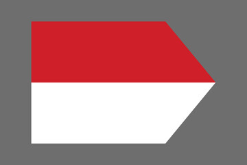 Indonesia flag sign, Indonesia flag vector graphic, Indonesia country flag is a symbol of freedom, National Indonesia flag, vector illustration
